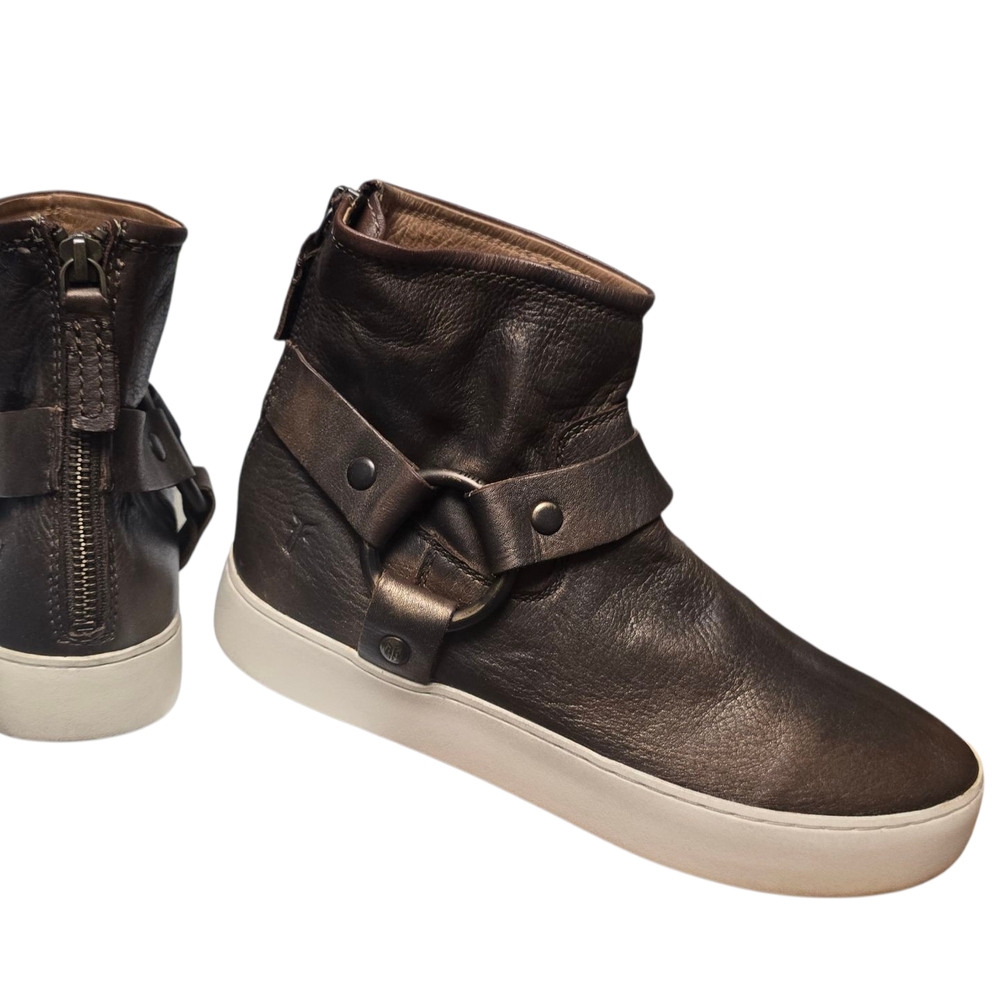 Frye Brown Leather Ankle Boots